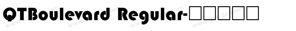 QTBoulevard Regular字体转换